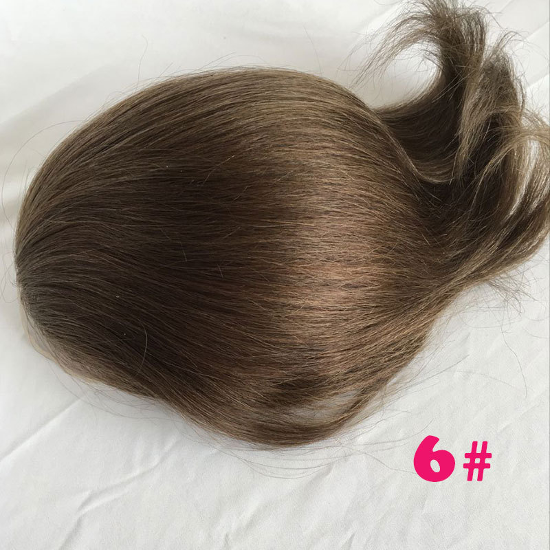 Human Hair Toupee for Men - Swiss Lace Base Hair Replacement System