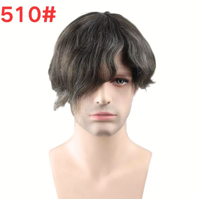 Human Hair Toupee for Men - Monofilament Base, 10x8 in Hair Replacement System
