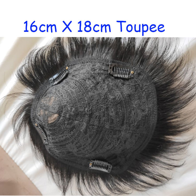 Human Hair Topper for Women - 16x18 in, 3 in, Clip-In