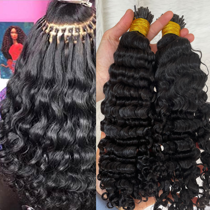 Deep Wave Virgin Human Hair Extensions