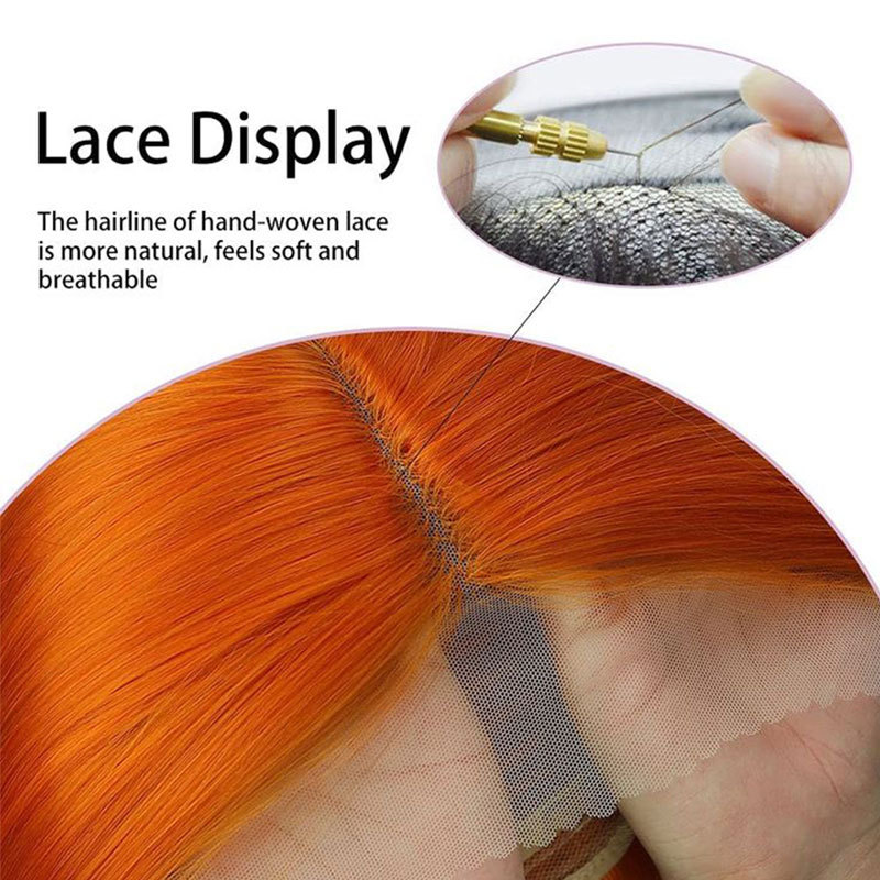 Straight Brazilian Remy Human Hair Wig for Women - Lace Front, 180% Density