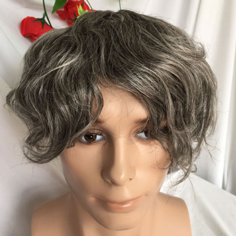 Human Hair Toupee for Men - 10x8 in Hair Replacement System