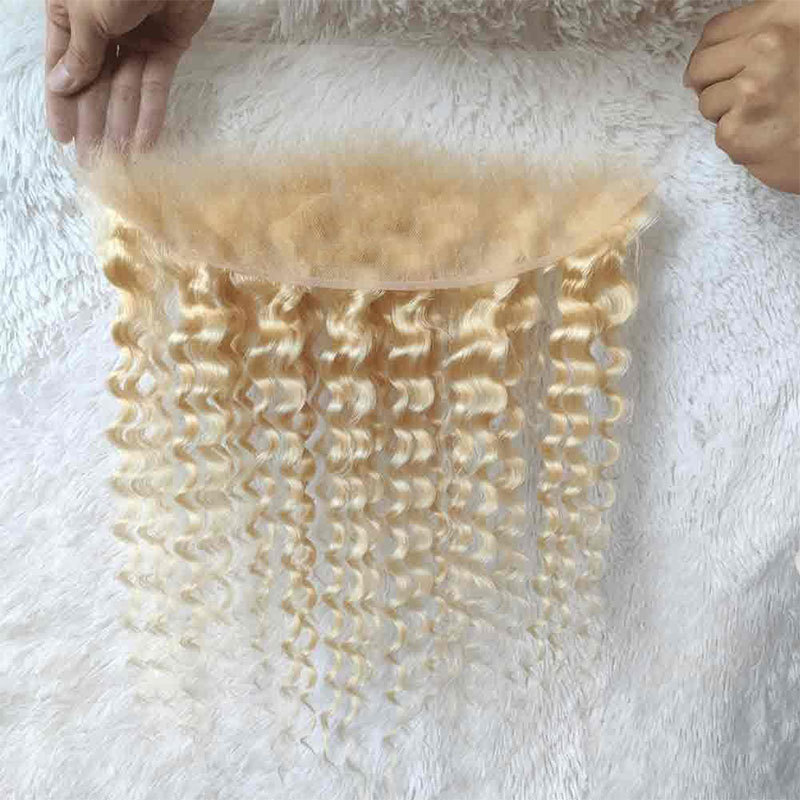 Human Hair Hairline Piece - Full Lace Base, 13x4 in, Natural Hairline, Pre-Plucked Hairline