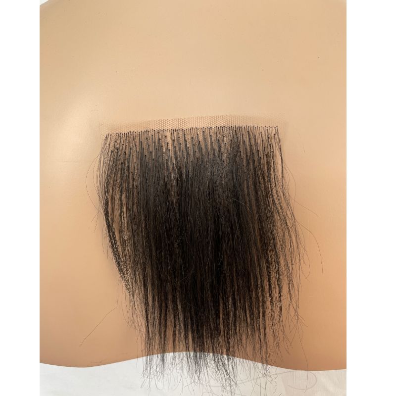 Invisible Realistic Natural Fake Private Hair  Temprature  Synthetic Fiber Body Hair Armpit Hair Chest Hair Fake Mustache for Men and Women