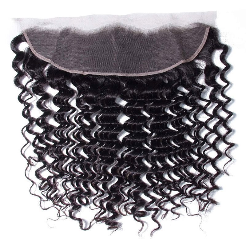 Human Hair Hairline Piece - Full Lace Base, 13x4 in, Natural Hairline, Pre-Plucked Hairline