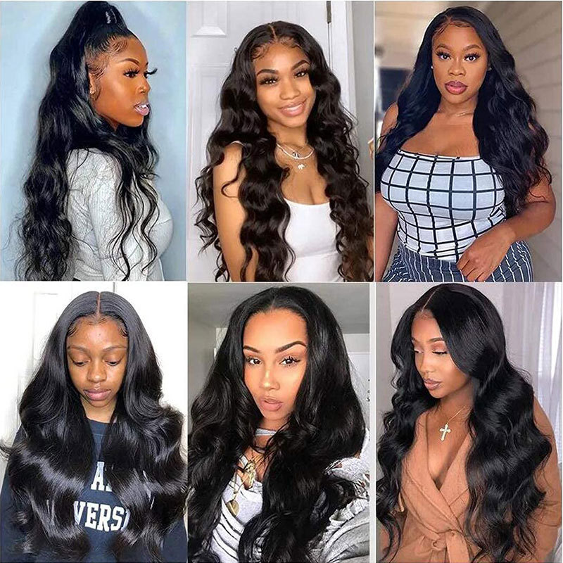 Body Wave Brazilian Remy Human Hair Wig for Women - Full Lace Base, Pre-Plucked Hairline, Glueless