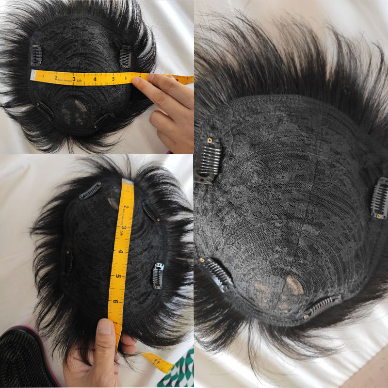 Human Hair Topper for Women - 16x18 in, 3 in, Clip-In