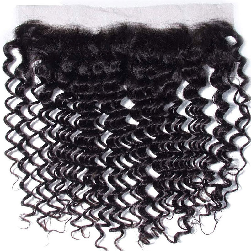 Human Hair Hairline Piece - Full Lace Base, 13x4 in, Natural Hairline, Pre-Plucked Hairline