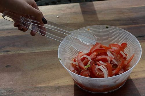 9" Plastic Cutlery Tongs