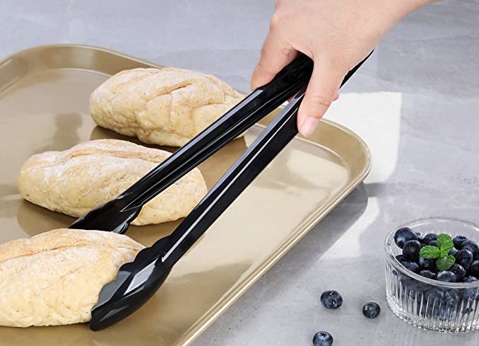 7" , 9" ,12" Heavy Duty Plastic Scalloped Buffet Serving Tongs