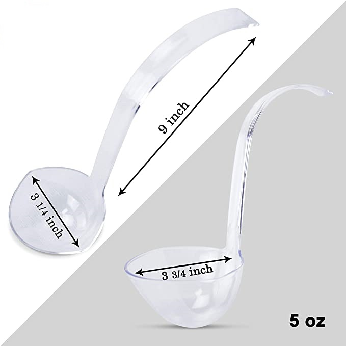 2 oz,5 oz Plastic Punch Ladle