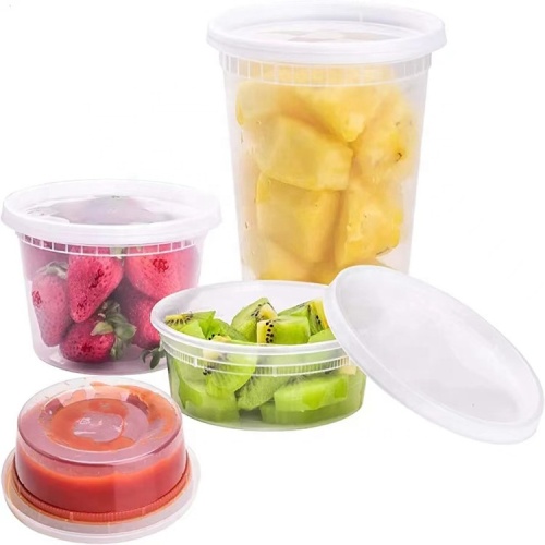 Microwavable 100% Leakproof Plastic food Container PP Soup Cup storage Deli Containers With Lids