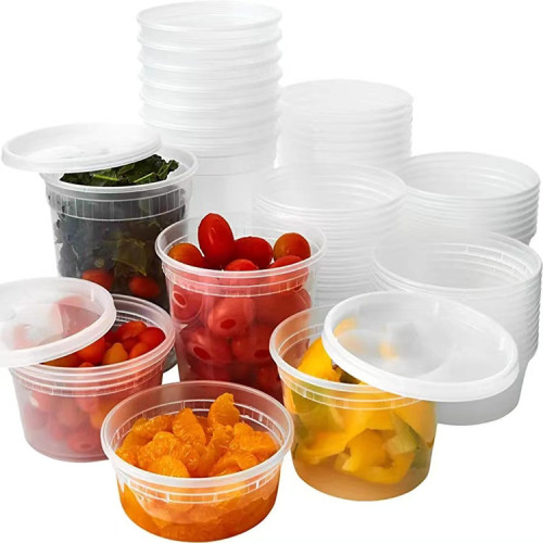 8oz,12oz,16oz,24oz,32oz Deli Plastic Food Storage Containers with Lids,Deli Containers