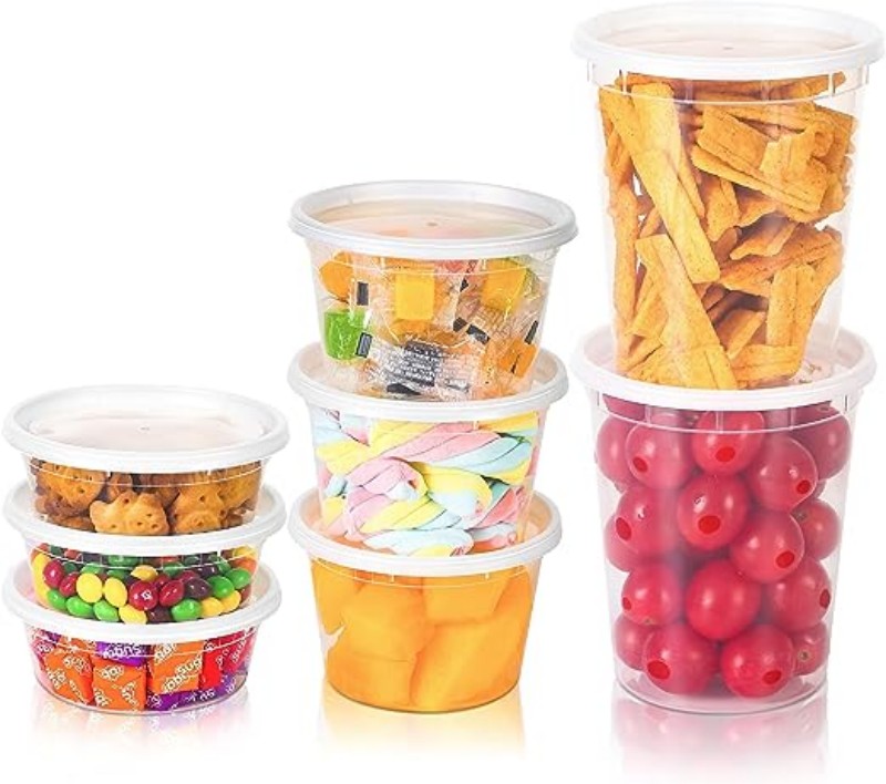 8oz,12oz,16oz,24oz,32oz Deli Plastic Food Storage Containers with Lids,Deli Containers