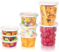 8oz,12oz,16oz,24oz,32oz Deli Plastic Food Storage Containers with Lids,Deli Containers