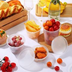 8oz,12oz,16oz,24oz,32oz Deli Plastic Food Storage Containers with Lids,Deli Containers