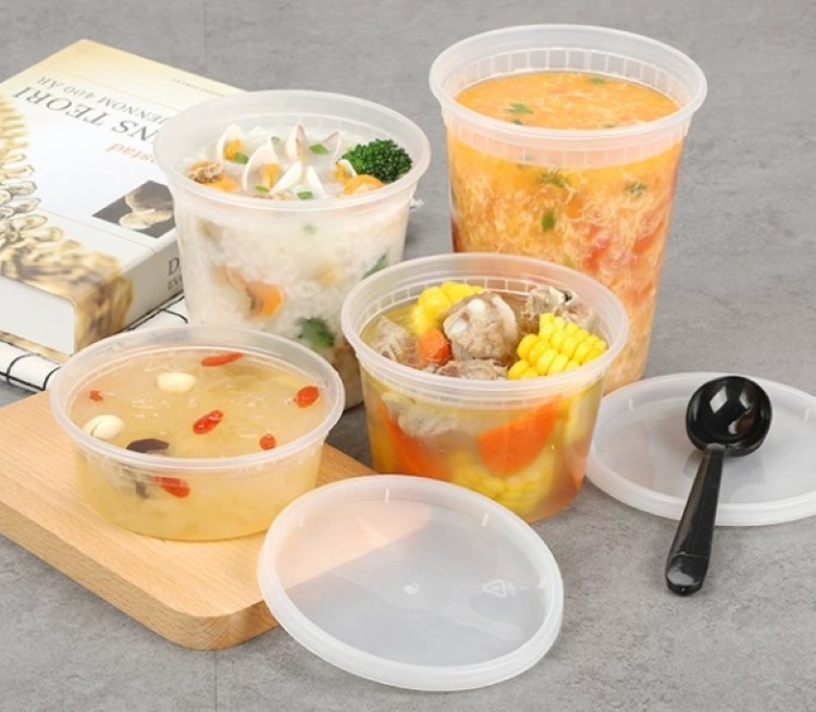 8oz,12oz,16oz,24oz,32oz Deli Plastic Food Storage Containers with Lids,Deli Containers