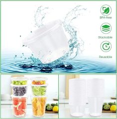 8oz,12oz,16oz,24oz,32oz Deli Plastic Food Storage Containers with Lids,Deli Containers