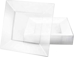 6" , 7.5" , 9" , 10.25" Plastic Dinner Plate Dinnerware set