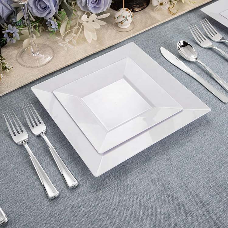6" , 7.5" , 9" , 10.25" Plastic Dinner Plate Dinnerware set
