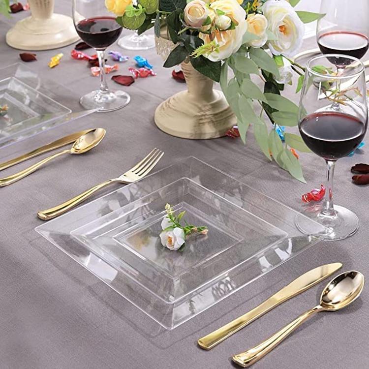 6" , 7.5" , 9" , 10.25" Plastic Dinner Plate Dinnerware set