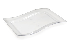 Wavy Plastic Dinner Plate (5.5" x 7.5", 6.5" x 10", 7.5" x 12", 10" x 15.75")