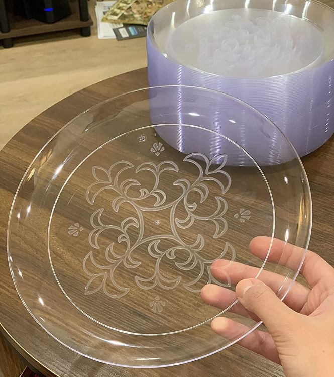 6", 9" Clear Plastic Plates