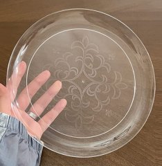 6", 9" Clear Plastic Plates