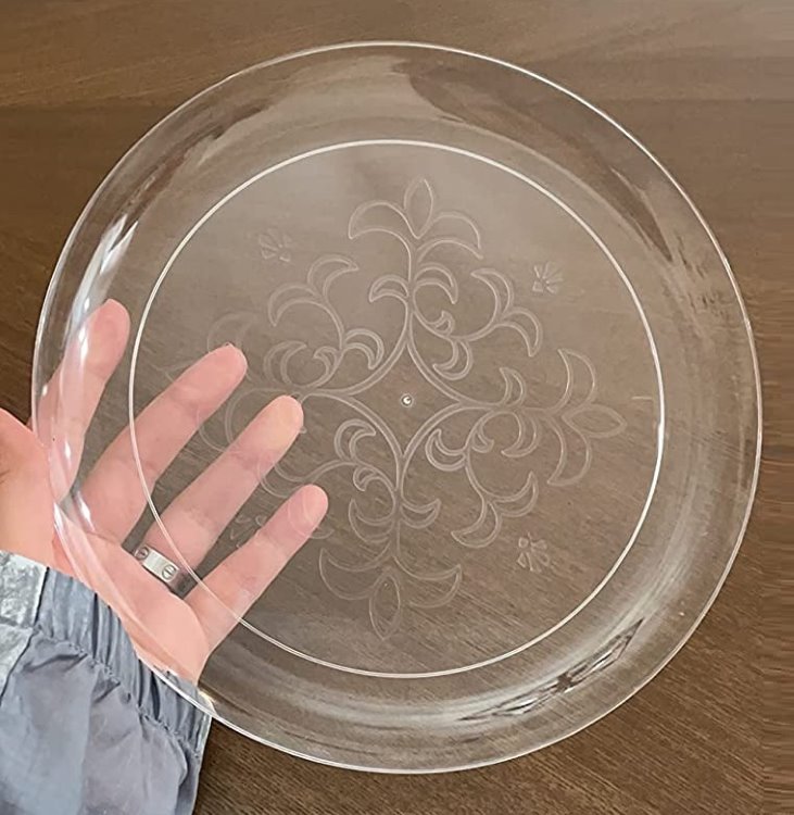 6", 9" Clear Plastic Plates