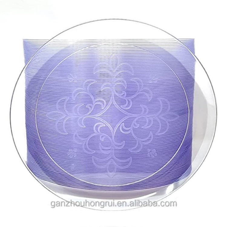 6", 9" Clear Plastic Plates