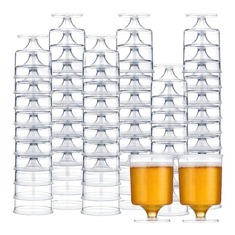 2 oz, 5oz Plastic Wine Glass