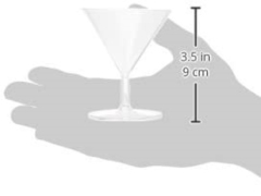 2 oz Tiny Plastic Martini Glass