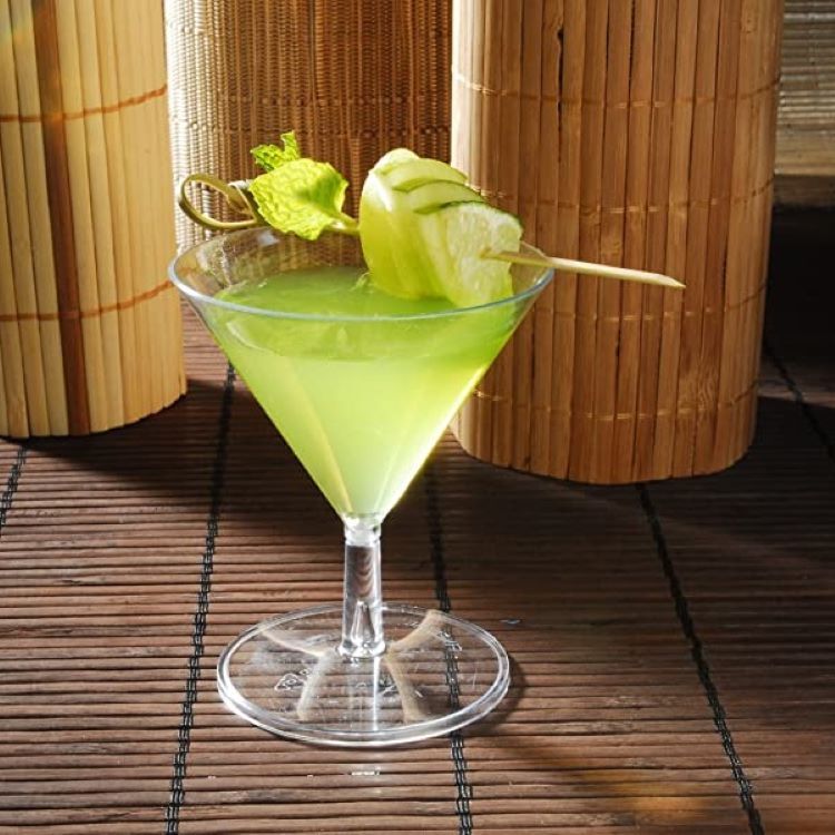 2 oz Tiny Plastic Martini Glass