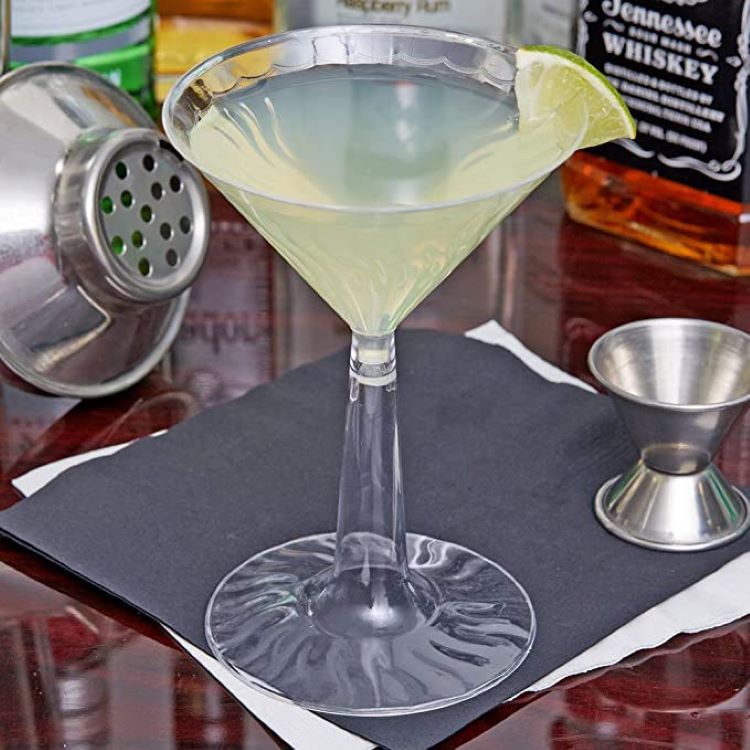 6 oz, 12 oz Plastic Martini Glass