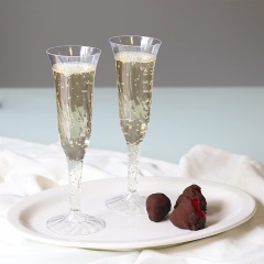 5 oz,2.5 oz Plastic Champagne Flute