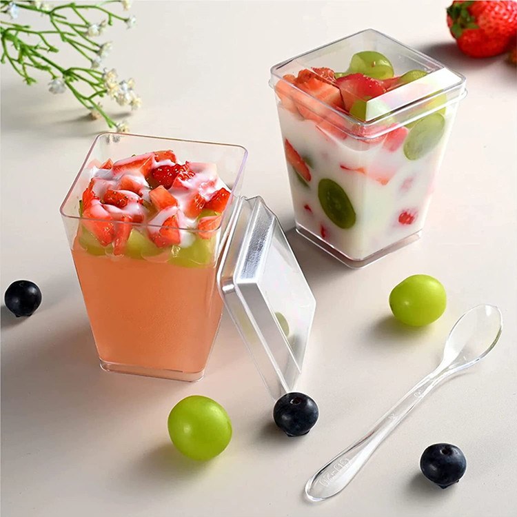 2 oz,6 oz Mini Cube Dessert Cups