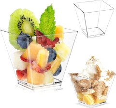 2 oz,6 oz Mini Cube Dessert Cups