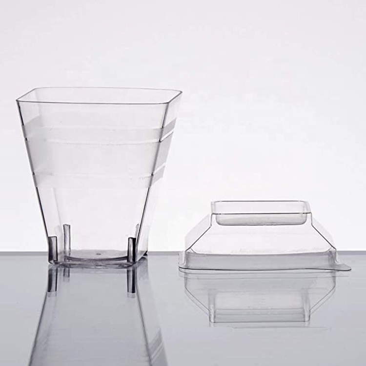 Mini 10oz Plastic Martini Glasses For Appetizers Desserts Food Safe