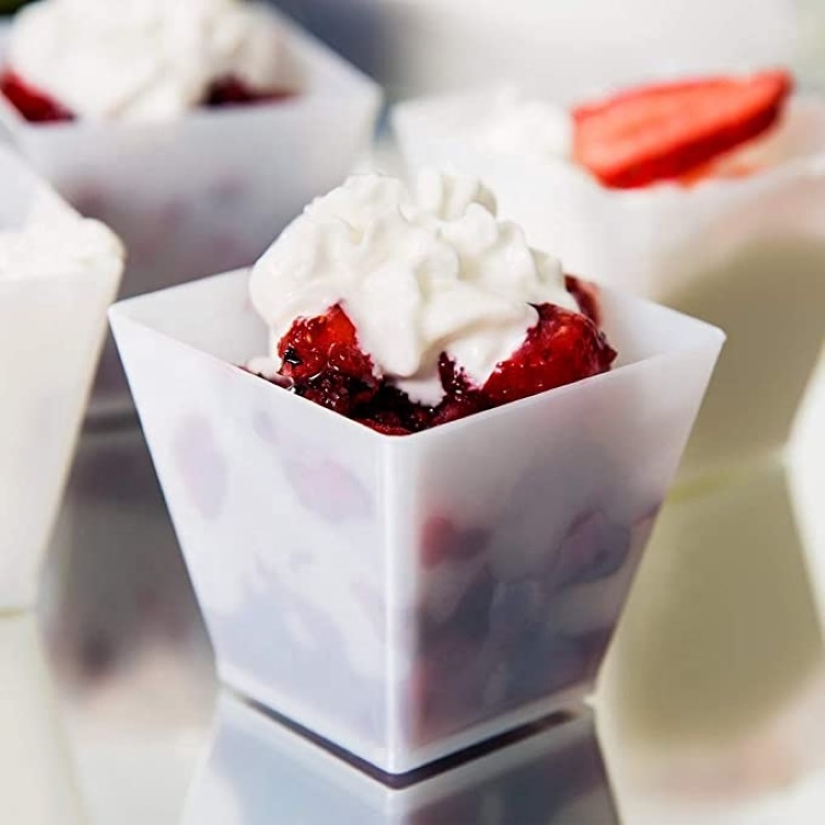 2 oz,6 oz Mini Cube Dessert Cups