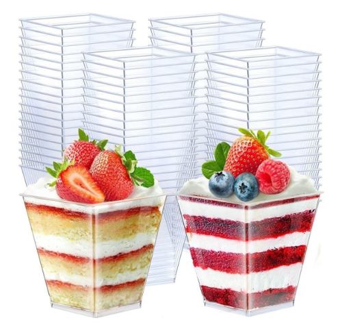 2 oz,6 oz Mini Cube Dessert Cups