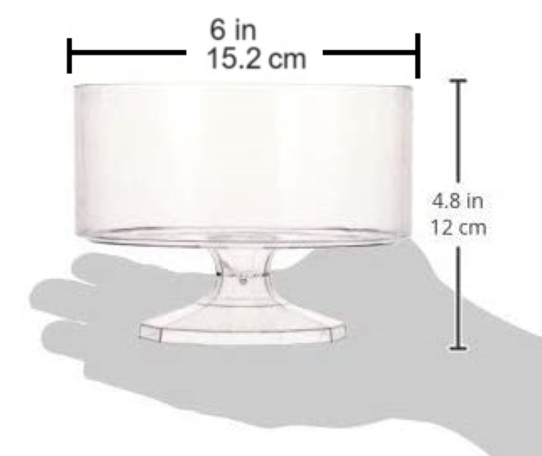 Plastic Pedestal Candy Bowl(38 oz)