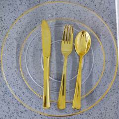 7.5" 10.25" Dinner Dessert Plate plastic marble plates Dinnerware set