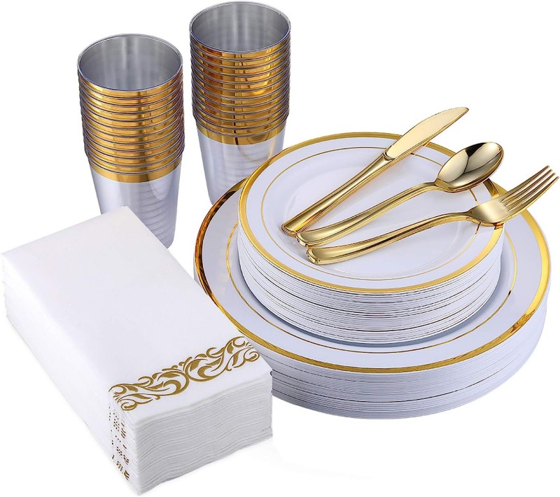 Plastic Plates Dinnerware Sets