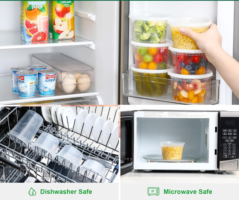 Wholesale Deli Container Manufacturers Disposable Leakproof Deli Containers Plastic Food Containers With Lids