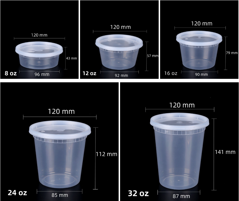 Wholesale Deli Container Manufacturers Disposable Leakproof Deli Containers Plastic Food Containers With Lids