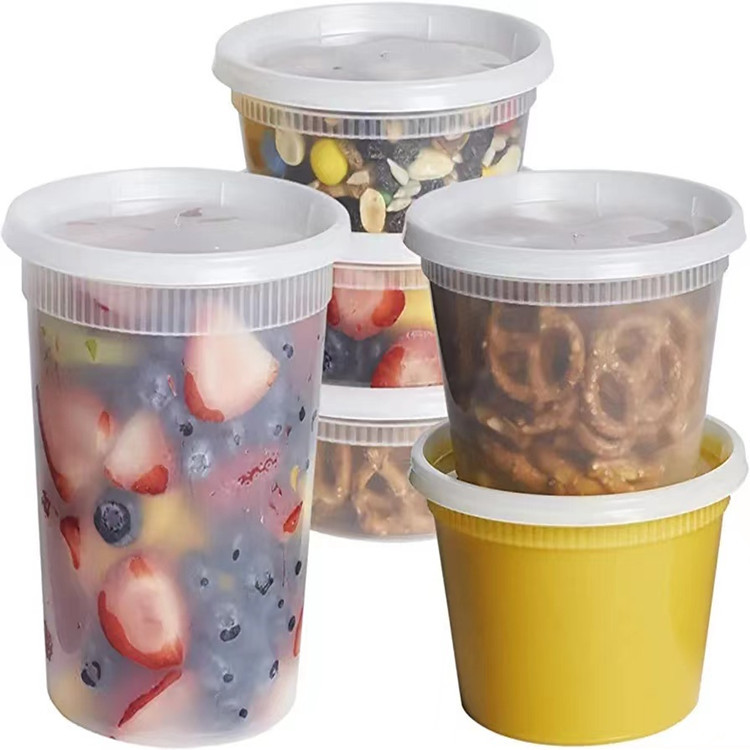 8 oz 12 oz 16 oz 24 oz 32 oz plastic deli container with lid wholesale supplier