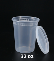 32 oz deli plastic containers with lid wholesale manufacture