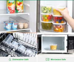 Wholesale 16 oz plastic deli food container with lids