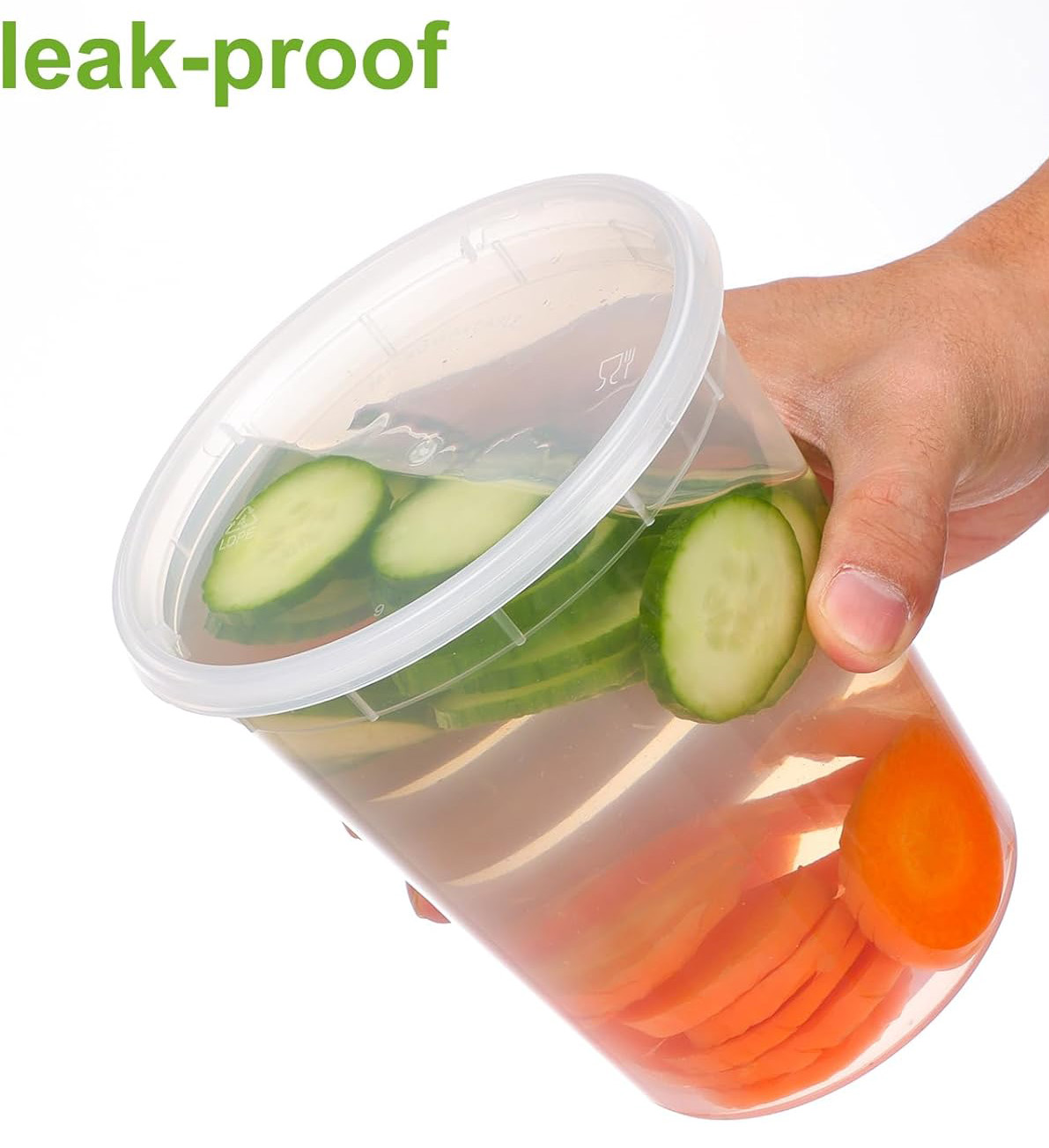 8 oz 12 oz 16 oz 24 oz 32 oz plastic deli container with lid wholesale supplier