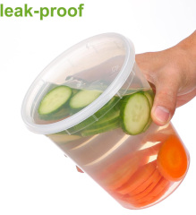 8 oz 12 oz 16 oz 24 oz 32 oz plastic deli container with lid wholesale supplier